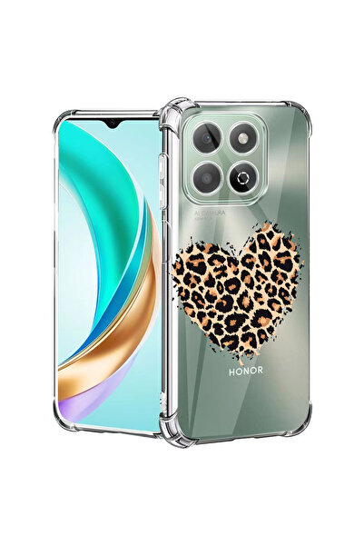 bestcase Carcasă antișoc pentru Honor X7d / 400 Smart, inimă de leopard, 2078...