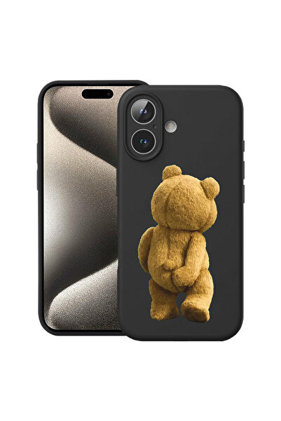 bestcase Θήκη σιλικόνης Premium για Apple iPhone 17, Κρυφή λήψη αρκουδάκι, 20...