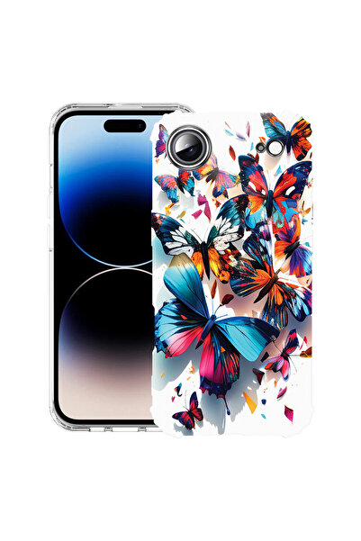 bestcase Carcasă antișoc pentru Apple iPhone 17 Air, fluturi colorați, 205202...
