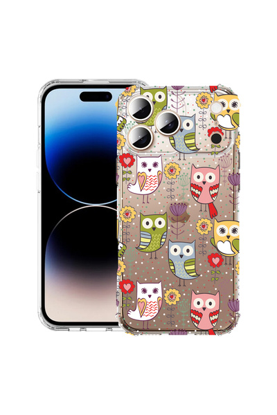 bestcase Carcasă antișoc pentru Apple iPhone 17 Pro, model bufniță, 2052025 A...