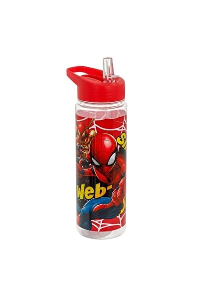 ANTBRO Sticla Apa Copii Flip-Top 650 ml Rosie Spiderman Web Slinger