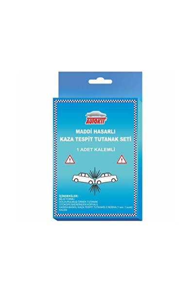 Autokit Kaza Tespit Tutanağı Kalemli -Yolda kalmayın