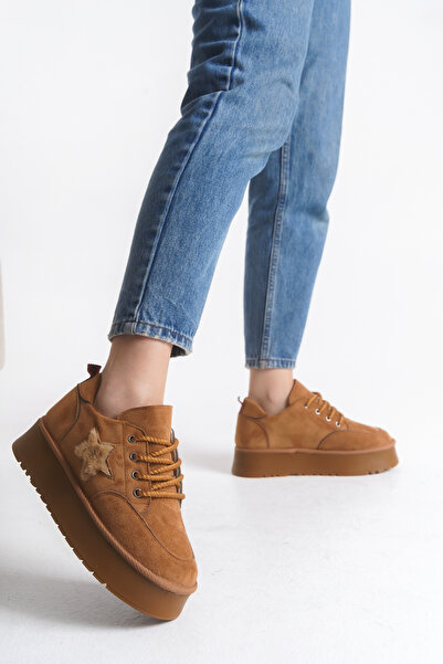 Limeo Жіночі черевики та ботильйони з шнурівкою, із зірками на замші та товстою підошвою