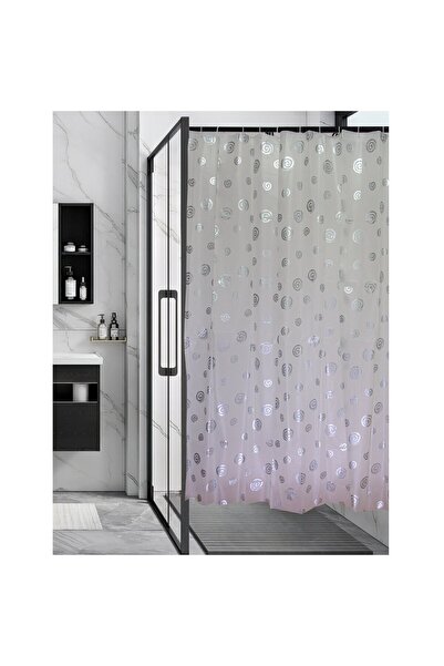 Hypo Perdea de duș 4088, design alb și negru, 180 x 180 cm