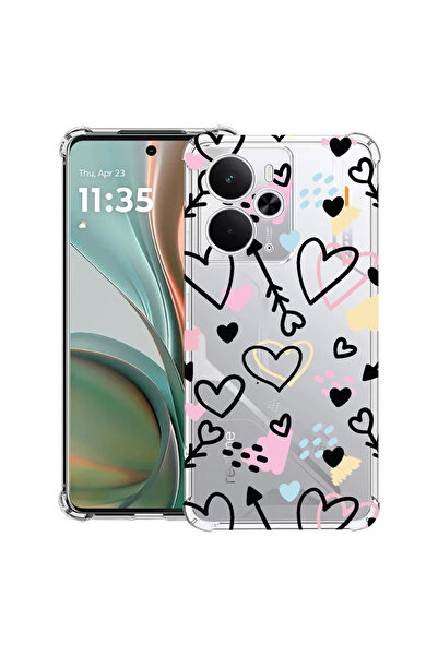 bestcase Carcasă antișoc pentru Poco M7 Pro 5G, cu design cu simboluri de dragoste, 2099994 AS 764