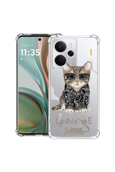 bestcase Carcasă antișoc pentru Poco M7 Pro 5G, cu design Leave Me Alone Cat, 2099994 AS 1796