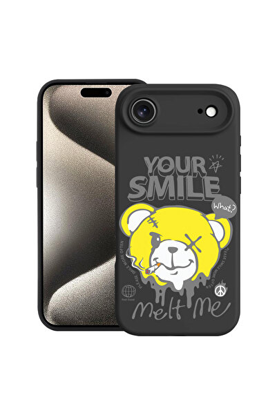 bestcase Carcasă premium din silicon pentru Apple iPhone 17 Air, Teddy Bear Y...