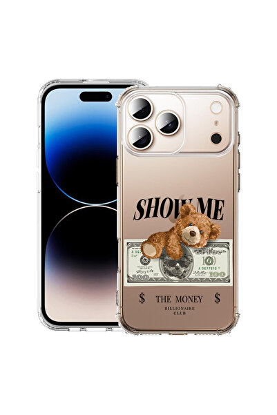 bestcase Carcasă antișoc pentru Apple iPhone 17 Pro Max, Ursuleț de pluș Arat...