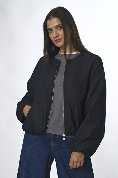 ABBRA Жіноча куртка-бомбер з овальним коміром і підкладкою