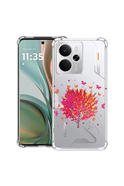 bestcase Carcasă antișoc pentru Realme 14 5G, Copac cu fluturi, 2052023 AS 1846