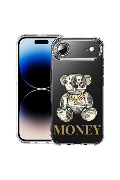 bestcase Carcasă antișoc pentru Apple iPhone 17 Air, Ursuleț de pluș cu bani,...