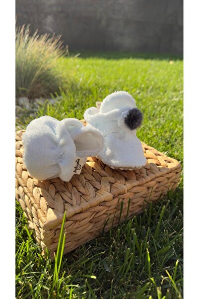 BabyDia Ultrasoft Fabric Non-Slip Sole Booties