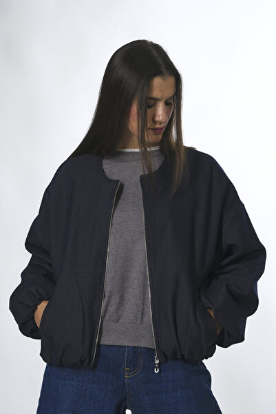 ABBRA Жіноча куртка-бомбер з овальним коміром і підкладкою