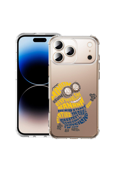 bestcase Carcasă antișoc pentru Apple iPhone 17 Pro, Calligraphy Minion, 2052...