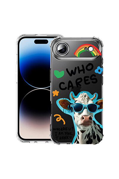 bestcase Αντικραδασμική θήκη για Apple iPhone 17 Air, Cool Cow - Ποιος νοιάζε...