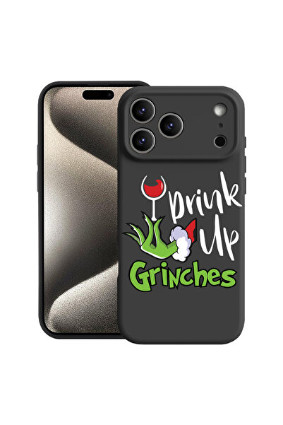 bestcase Силиконов калъф Premium за Apple iPhone 17 Pro Max, Grinches - Drink...