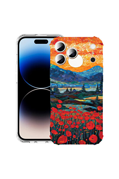 bestcase Carcasă antișoc pentru Apple iPhone 17 Pro, maci în apus, 2052025 AS...