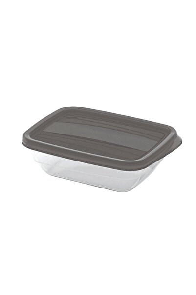 CURVER Food container, Vedo, plastic, rectangular, transparent + gray, 0.5 L
