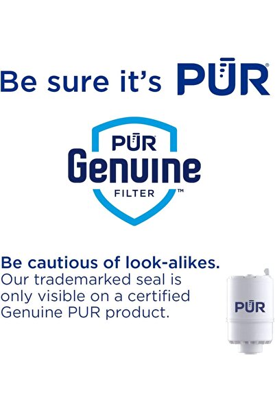 Pür PUR Faucet Mount Replacement Filter 2-Pack, Genuine PUR Filter, 2-in-1 Powerful Filtration, Includes