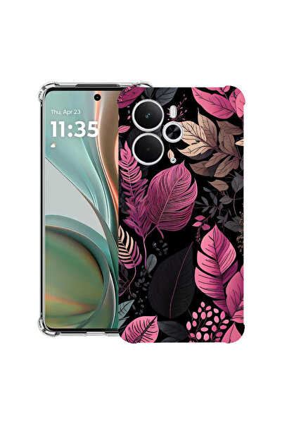 bestcase Carcasă antișoc pentru Poco M7 Pro 5G, cu design pene de trandafir, 2099994 AS 1163