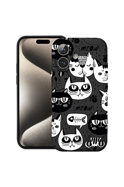 bestcase Carcasă premium din silicon pentru Apple iPhone 17, Cool Cats, 20520...