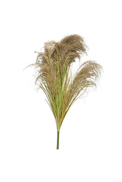 Altele Aranjament floral artificial LWC-2354, iarbă, plastic, verde + maro, 9...