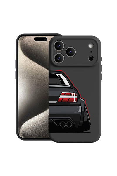 bestcase Carcasă premium din silicon pentru Apple iPhone 17 Pro, cu lumină spate E36