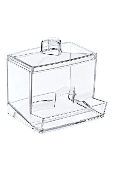 Okyanus Home Suport pentru bețișoare de bumbac, OKY-657, polistiren, transpar...