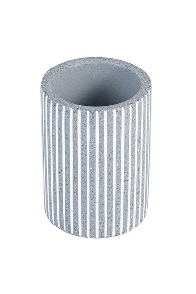 KADDA Bathroom glass for personal hygiene, Cement BCO-1351C, cement, cement finish, 10.3 x 7.4 x 7.4