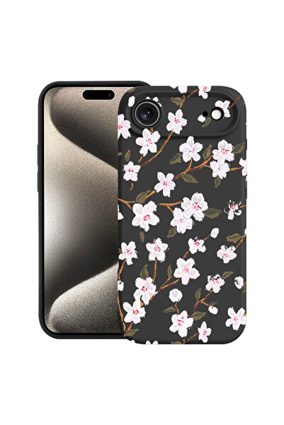 bestcase Carcasă premium din silicon pentru Apple iPhone 17 Air, floare de pr...
