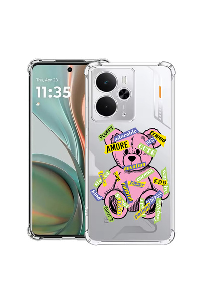 bestcase Carcasă antișoc pentru Poco M7 Pro 5G, cu design Teddy Bear Amour, 2099994 AS 1547
