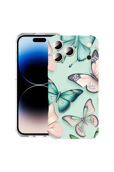 bestcase Удароустойчив калъф за Apple iPhone 17 Pro, модел пеперуда, 2052025 ...