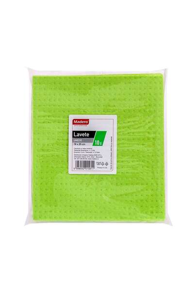 Madero Wet Cloth Madero, Green, 18 x 20 cm, 10 pcs / set