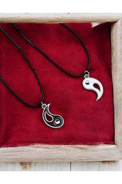 Miyoste 2 Adet Ying Yang Denge Kolye Sevgili Arkadaşlık Best Friends Kolyesi