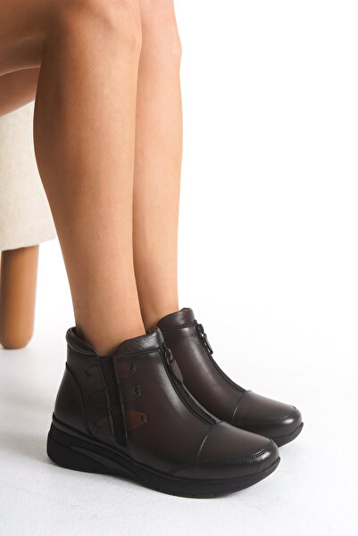 YADE MODA Γνήσιο δέρμα Πλήρης Ορθοπεδική Ειδική Σόλα Ανθεκτική στο Ψυχρό Καιρ...