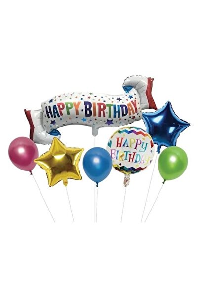 ANTBRO Set 7 baloane folie pentru petrecere Antbro® cu mesaj La mulți ani