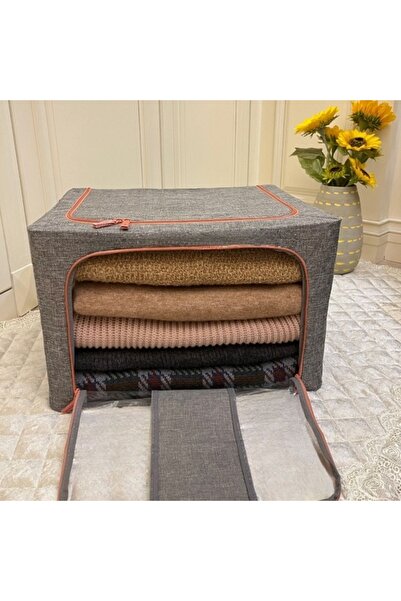 ANTBRO clothes organizer, textile/metal, gray, 40 x 40 x 33 cm