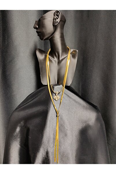 Store 14K ÇELİK ÇİFTLİ Y KOLYE