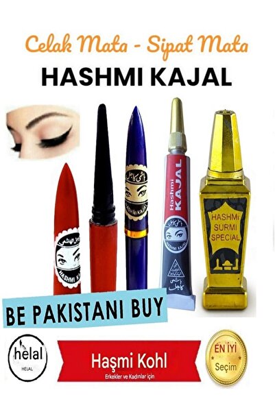 Genel Markalar Göz Makyajı Eyeliner Sürme Seti Arap Hint Pakistan İran Kadınl...