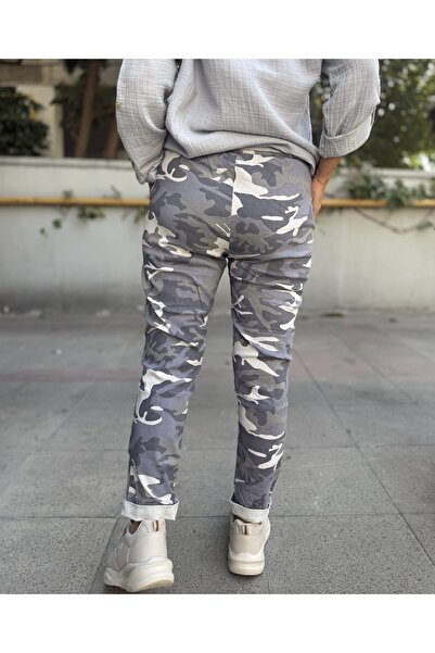 DenizEge Italian Camouflage Pants Ash Gray