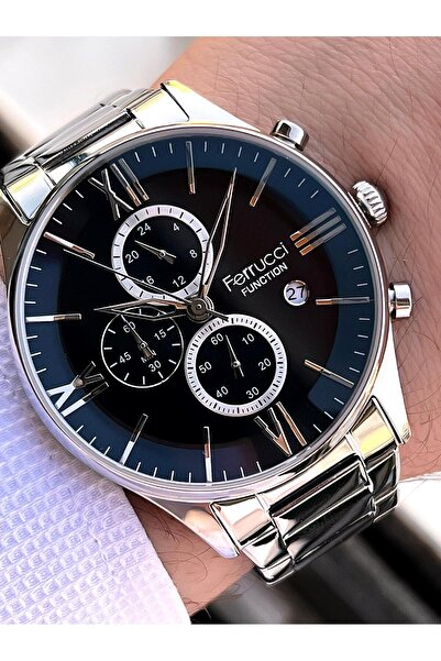 Ferrucci Steel Cord Internal Functions Active 2 Years Warranty Men's Wristwatch+Bracelet F.Fgg233.01