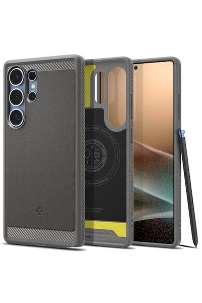 Danex Carcasă de protecție pentru Samsung Galaxy S25 Ultra, H32, TPU, gri met...