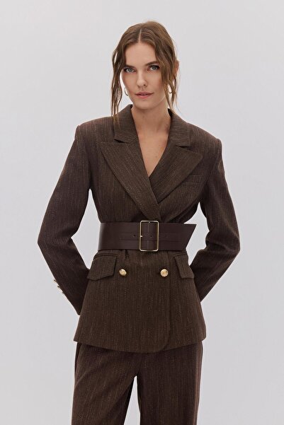 Shn KEMERLİ KRUVAZE BLAZER