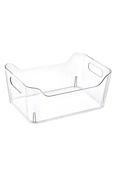 ANTBRO ® Transparent Plastic Storage Box with Handles, 10L