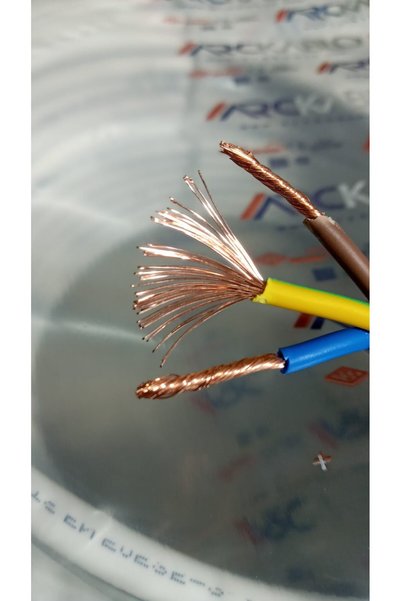 Arc 100 Metre 3X2.5 mm % 100 Bakır TTR Kablo Beyaz %100 Tam Kesit TSE - CE