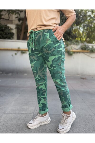 DenizEge Italian Camouflage Pants Green