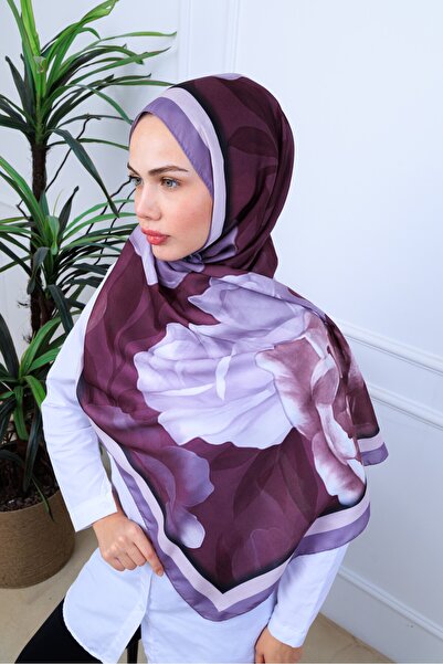 49eyşanipek MODERN SULUBOYA ÇİÇEK DESENLİ DİJİTAL SOFT ŞAL