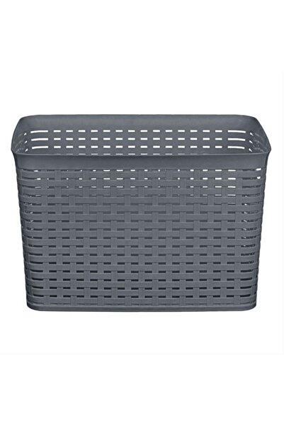 ANTBRO ® Storage Basket, Gray, Plastic, Perforated Design, 35x29x21.5cm, 20L