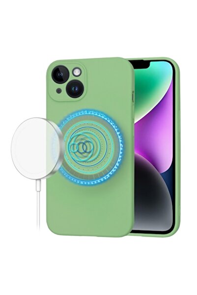 Danex Husa Protectie pentru iPhone 14, U78, Panza, Mint Lucky Green