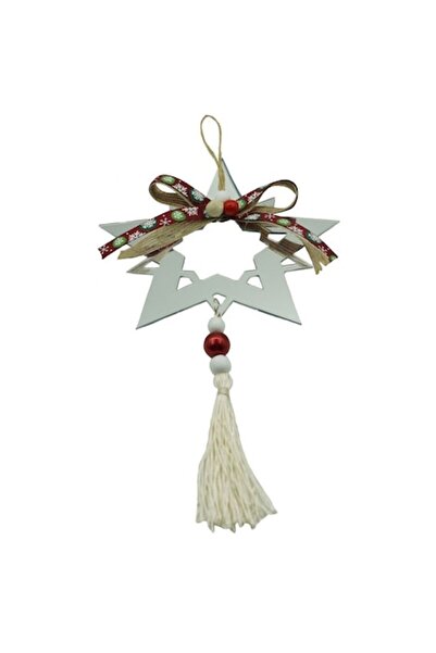 Danex Christmas tree ornament - Star, Silver, Glossy, 14x26 cm, Acrylic, Indoor/Outdoor